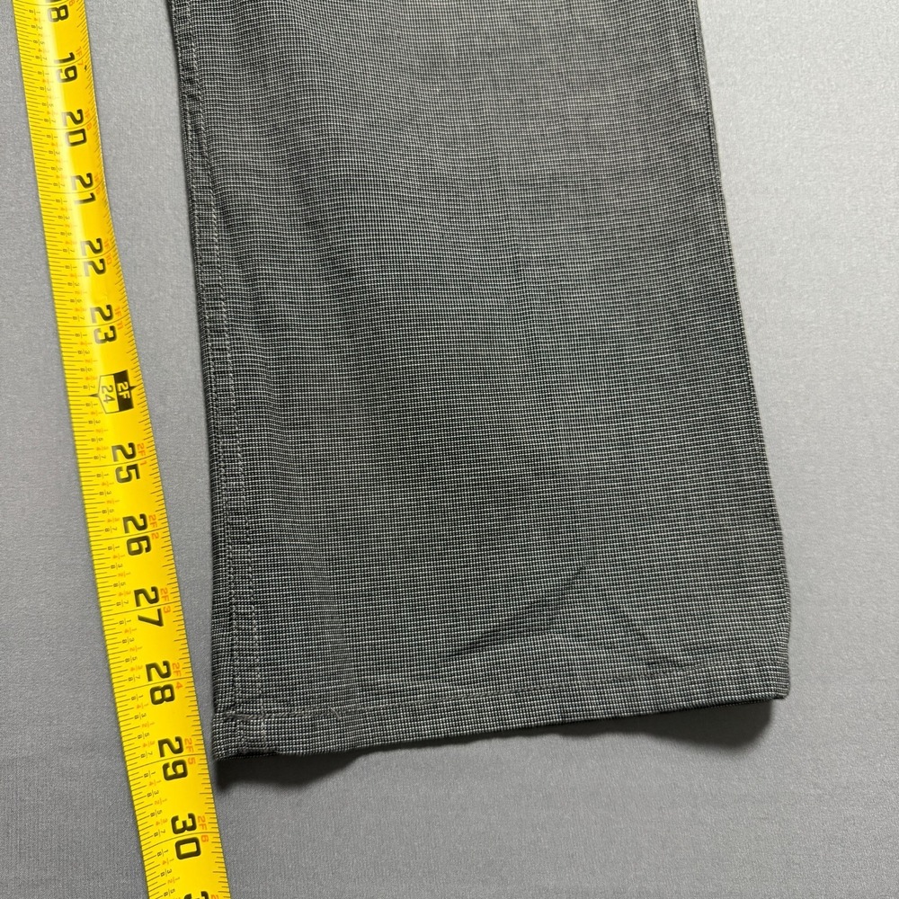 English Laundry Brixton Pants Men 36x30 Gray Textured Micro Check Dark Academia - Picture 10 of 16